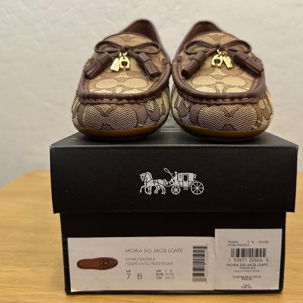COACH Moira Logo Loafers Size 7